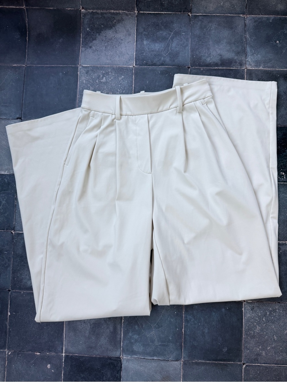 Daydrift High-Waist Pleated Wide-Leg Pants Size XS Regular length